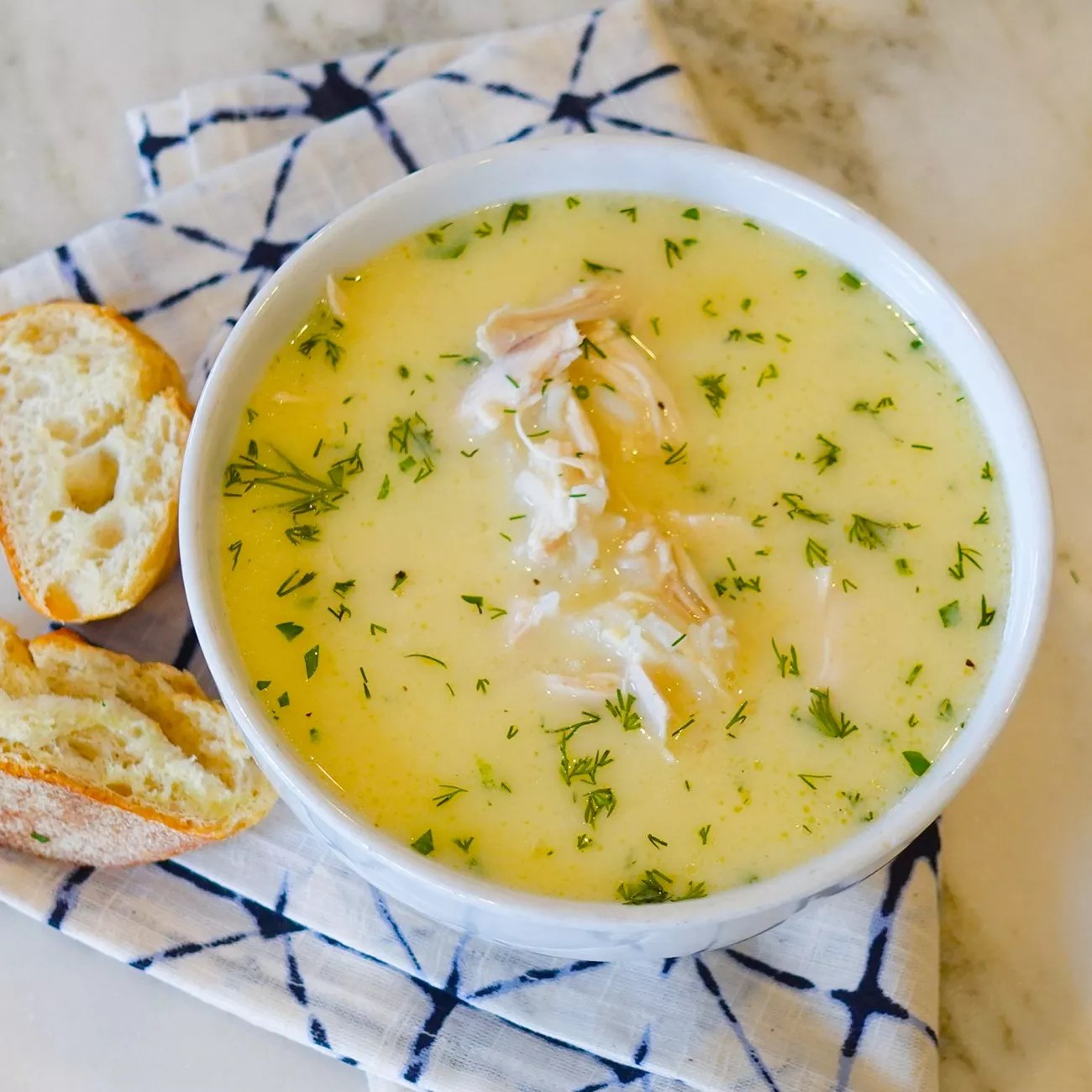Tasty and Tangy Greek Chicken Soup