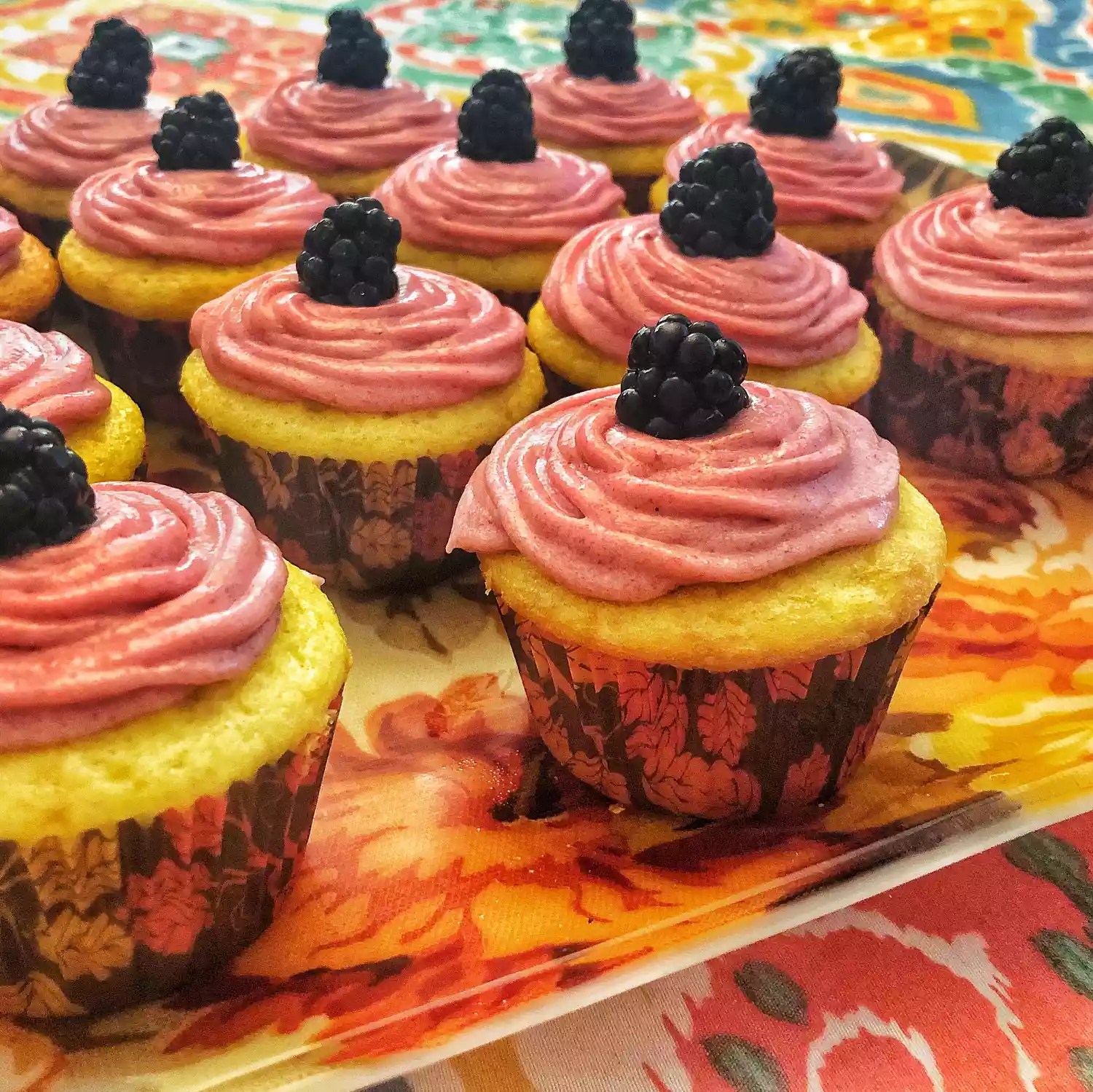 Ultimate Lemon Cupcakes with Irresistible Blackberry Frosting