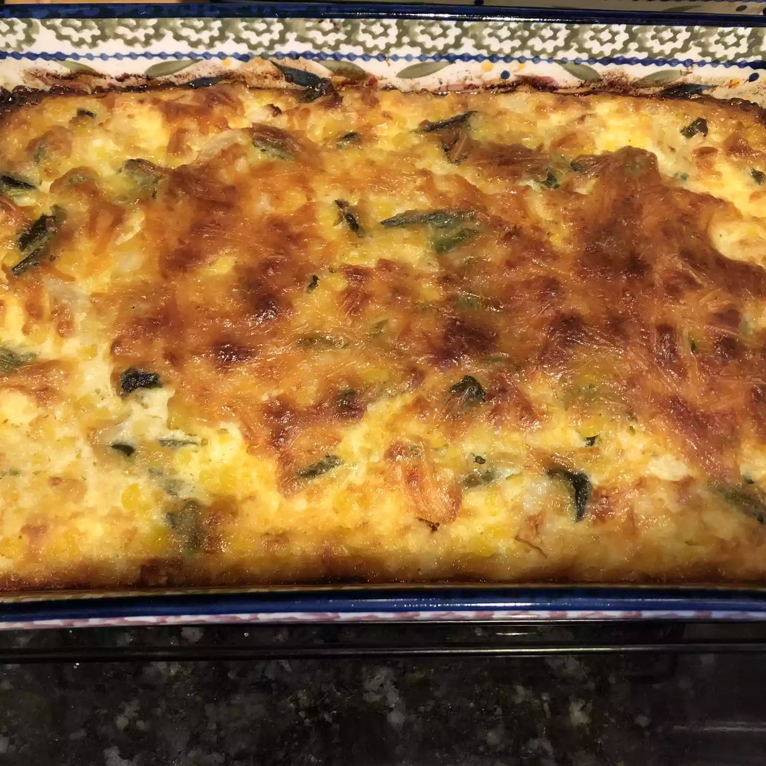 Irresistible Cheesy Corn Pudding with a Smoky Twist