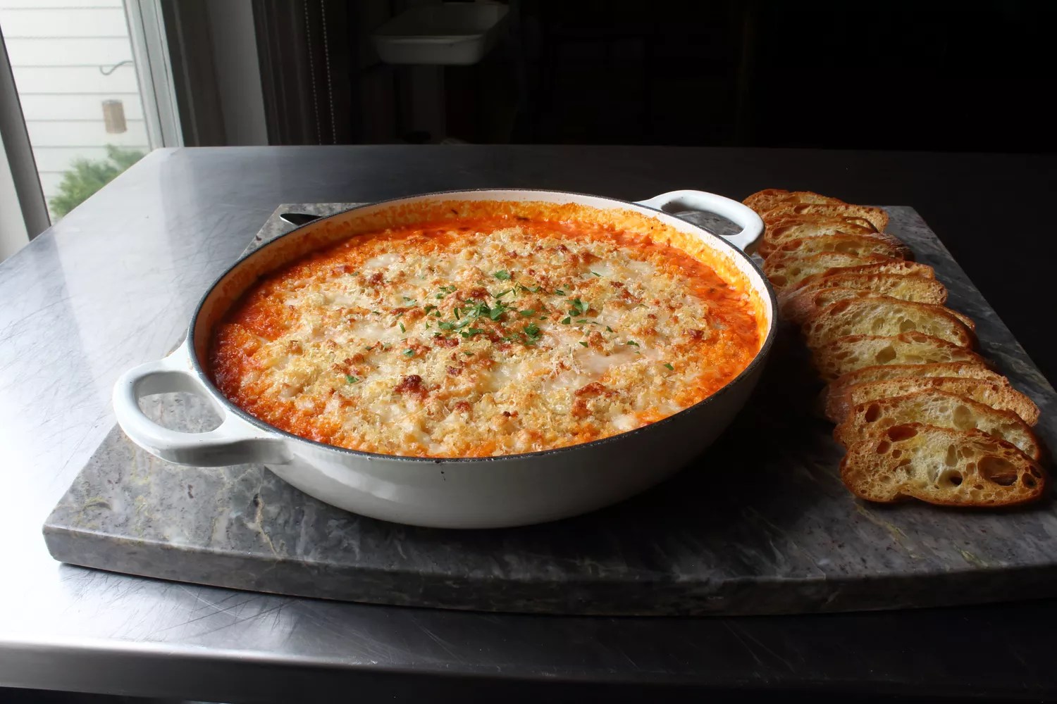 Ultimate Chicken Parm Dip: Cheesy Baked Goodness