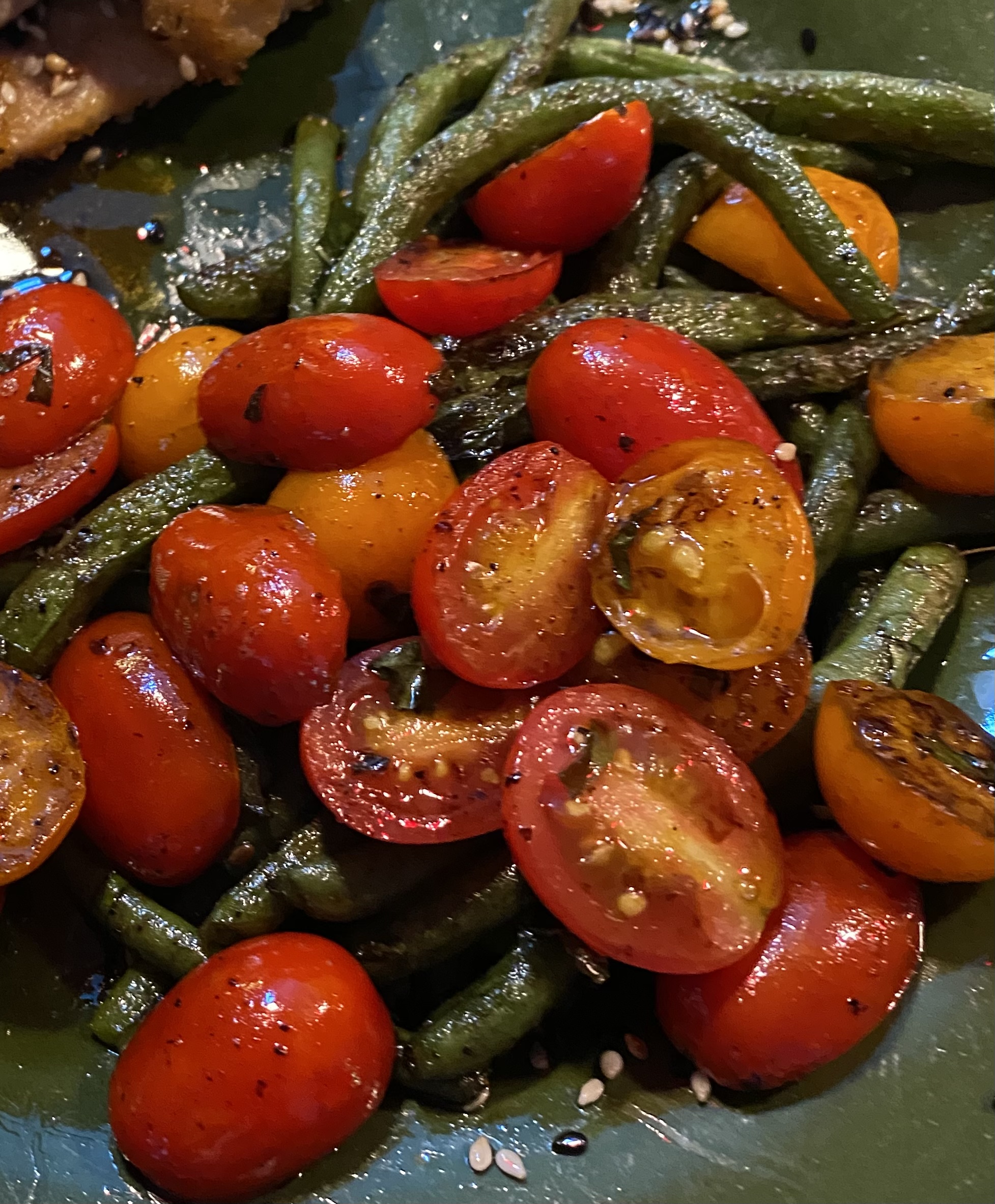 Irresistible Green Beans & Cherry Tomatoes