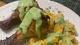 Crispy Peruvian Chicken Drumsticks, Creamy Green Sauce