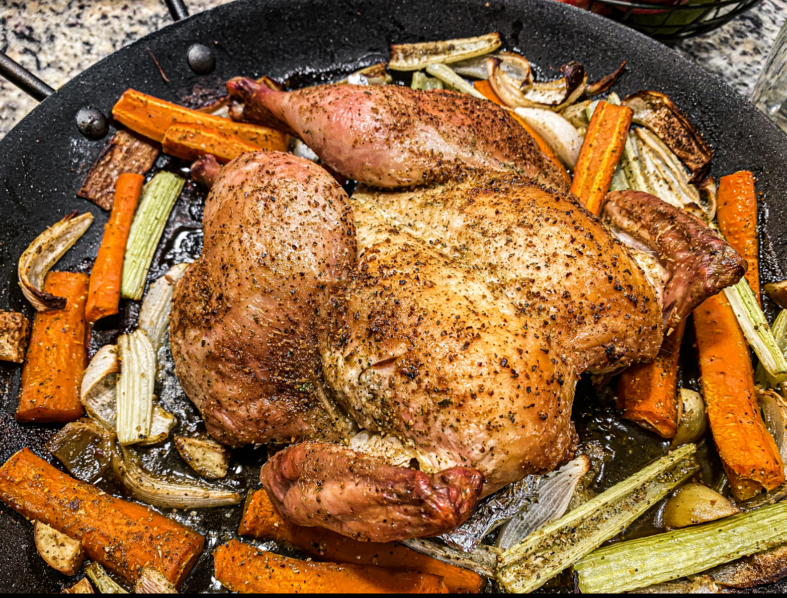 Unleash the Ultimate Roast Chicken & Veggie Delight!
