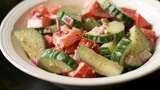 Unbelievably Delicious Mayo-Tossed Cucumber Tomato Salad